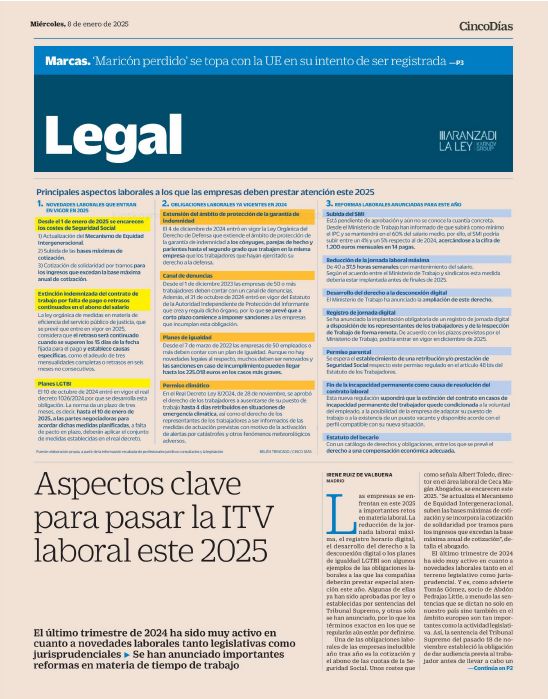 Aspectos clave para pasar la ITV laboral este 2025